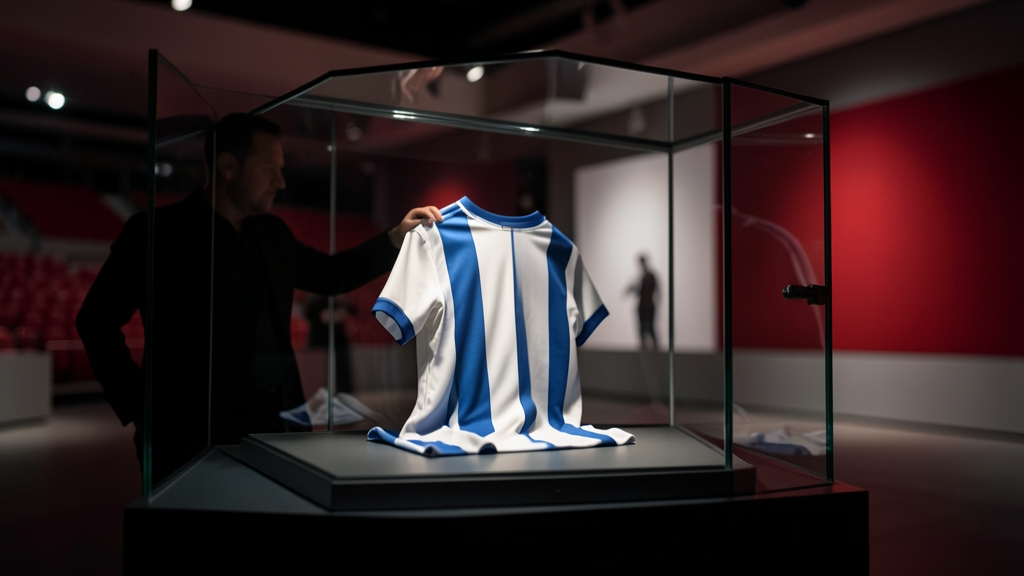 Messi entrega su camiseta de la Selección firmada y la exhiben en el Museo River